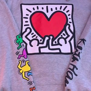 Pacsun Large Keith Haring Hoodie